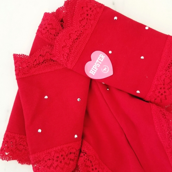 Victoria's Secret PINK Vintage Extra Low Rise Cheeky Hipster Panty Jeweled NWT - Picture 9 of 10